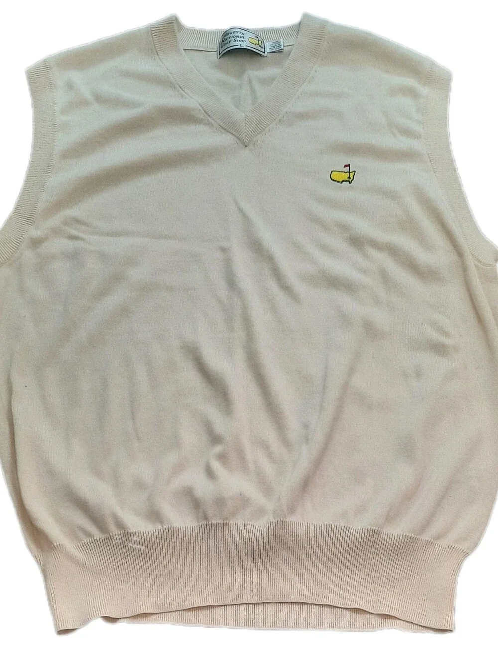 Augusta National Golf Shop Masters mens yellow sweater vest size Large